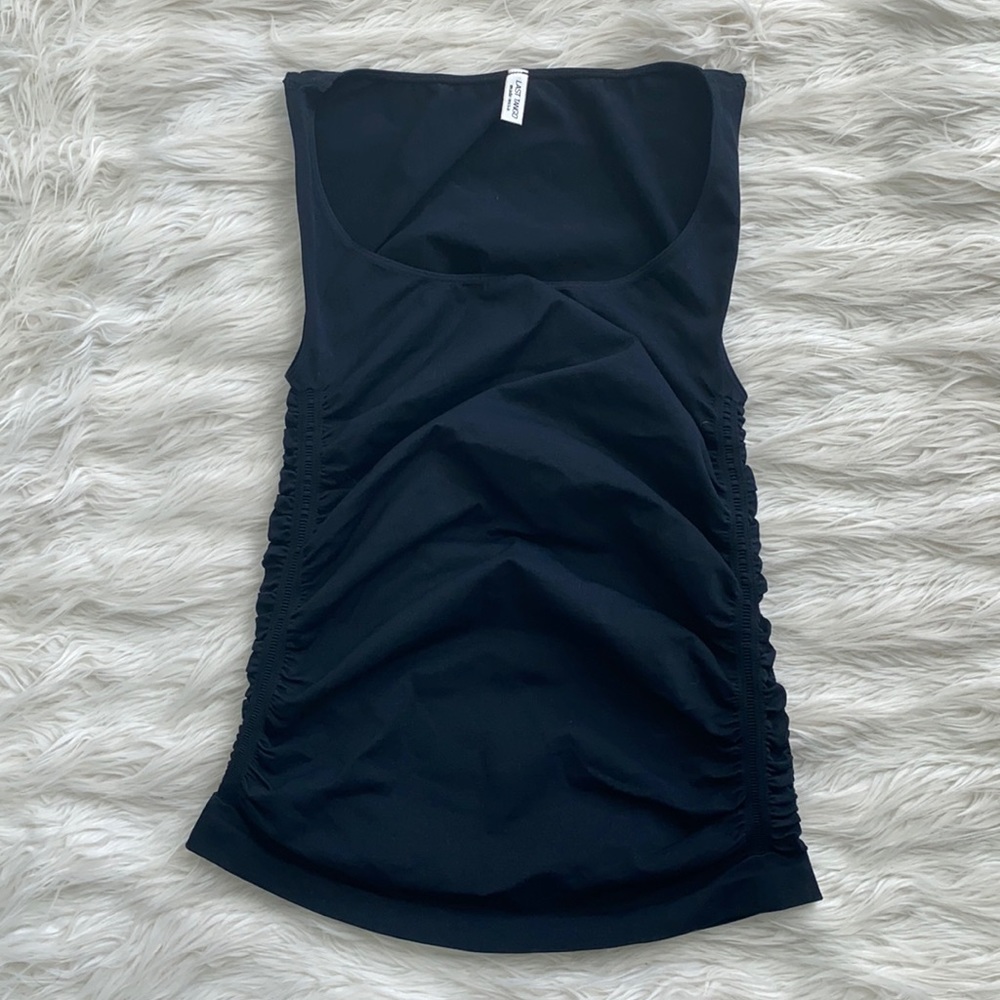 Last Tango | Black Scrunch Tank Top